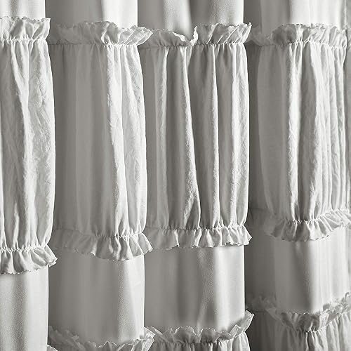 Miniatura 2 de Lush Decor Nova Ruffle - Par de paneles de cortinas con volantes para ventana, 42"A x 84"L, gris