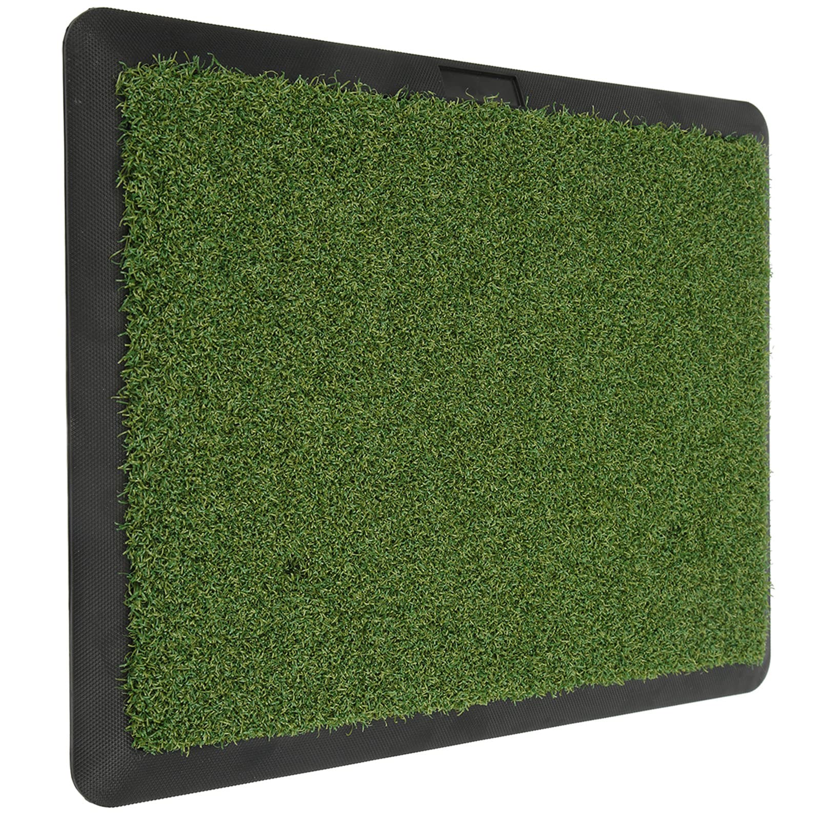 Alfombra de práctica de Golf, Terciopelo, portátil y Antideslizante, para jardín, Patio, Oficina, Uso Interior y Exterior, césped de ingeniería Duradero de 44,4x34 cm