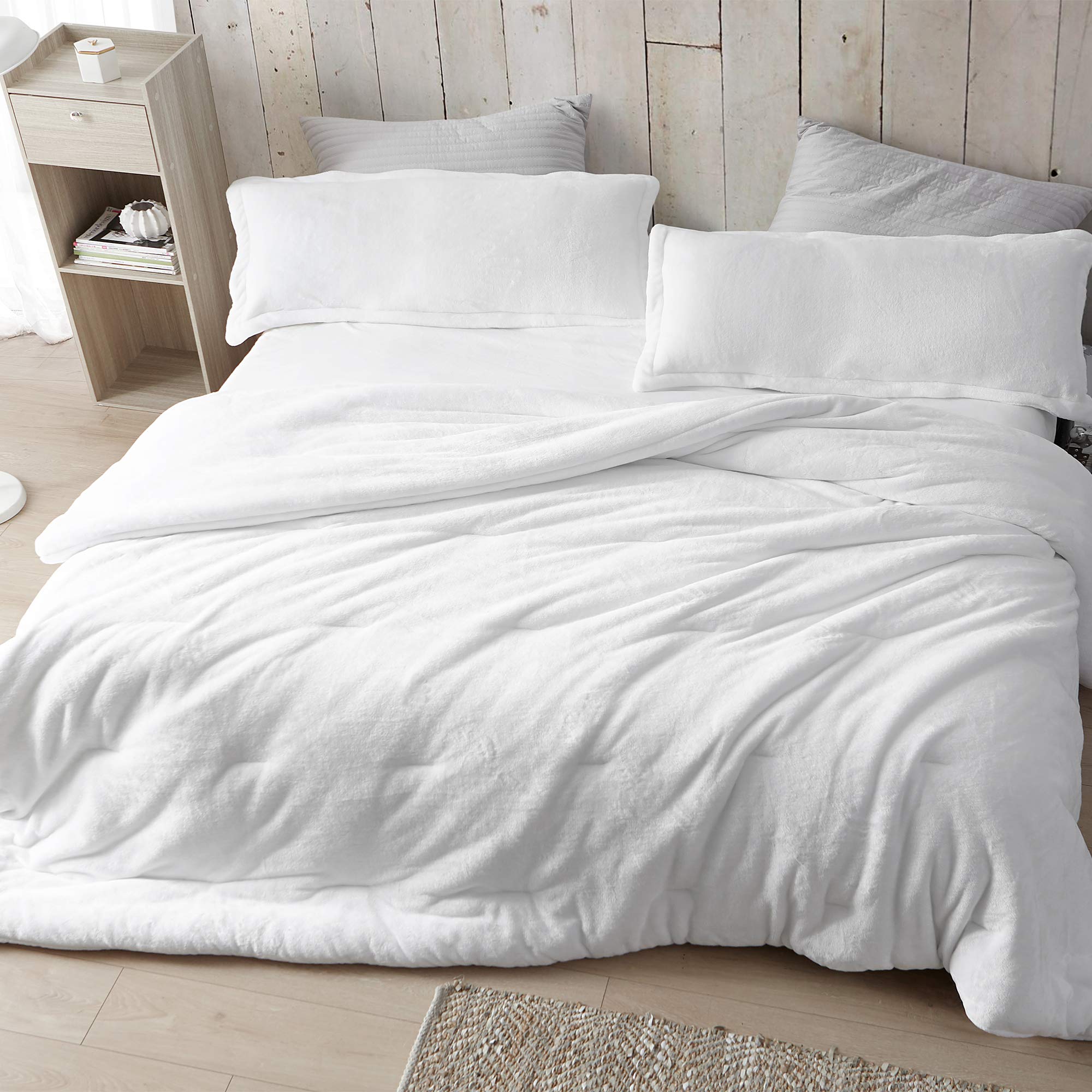 Byourbed Coma Inducer Oversized Queen Comforter Set - Me Sooo Comfy - White