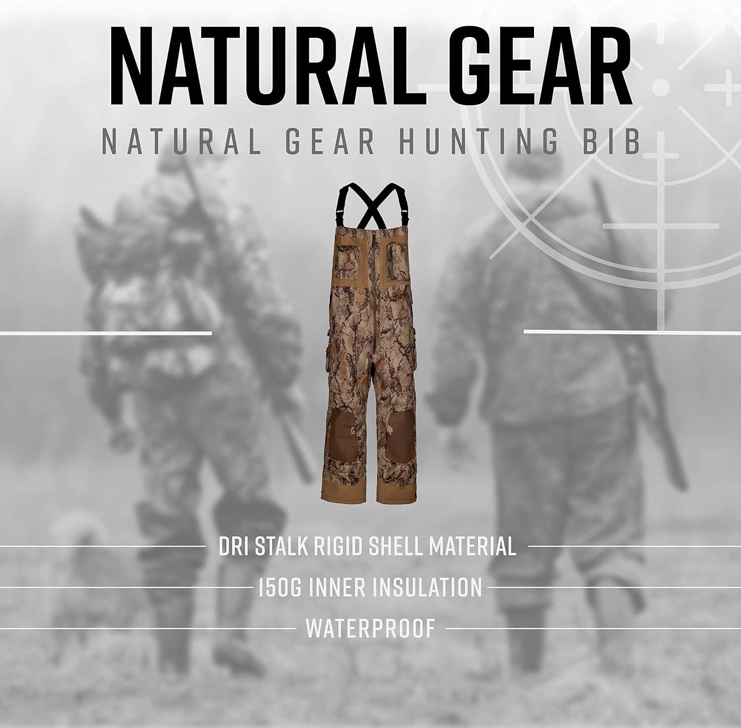 Natural Gear Ultimate Insulated Camouflage Duck Hunting Bib Overalls