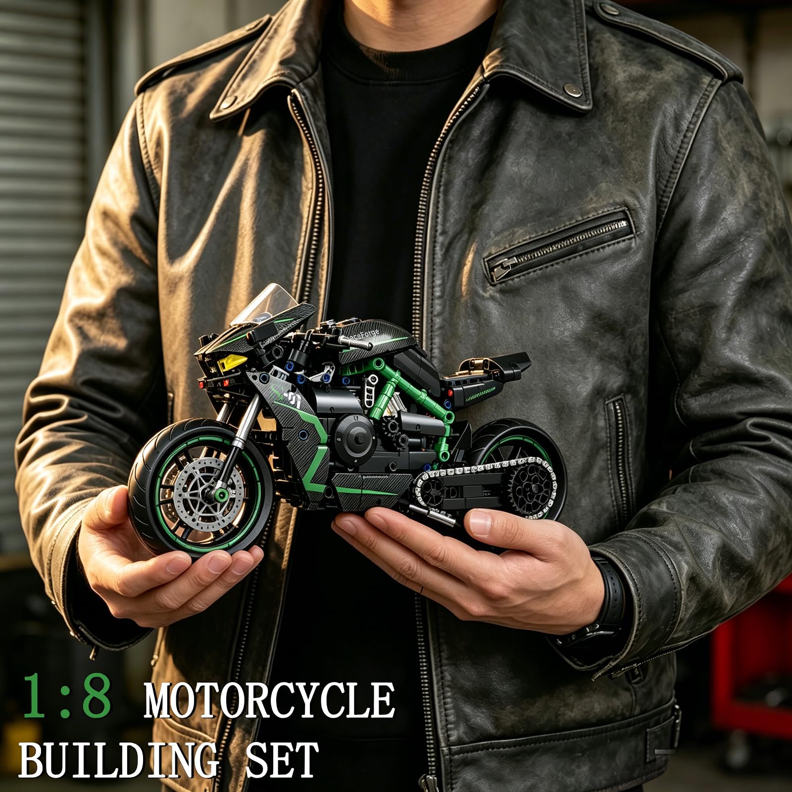 Amazon.com: MJDDJA 1:8 Motorcycle Building Set for Adults