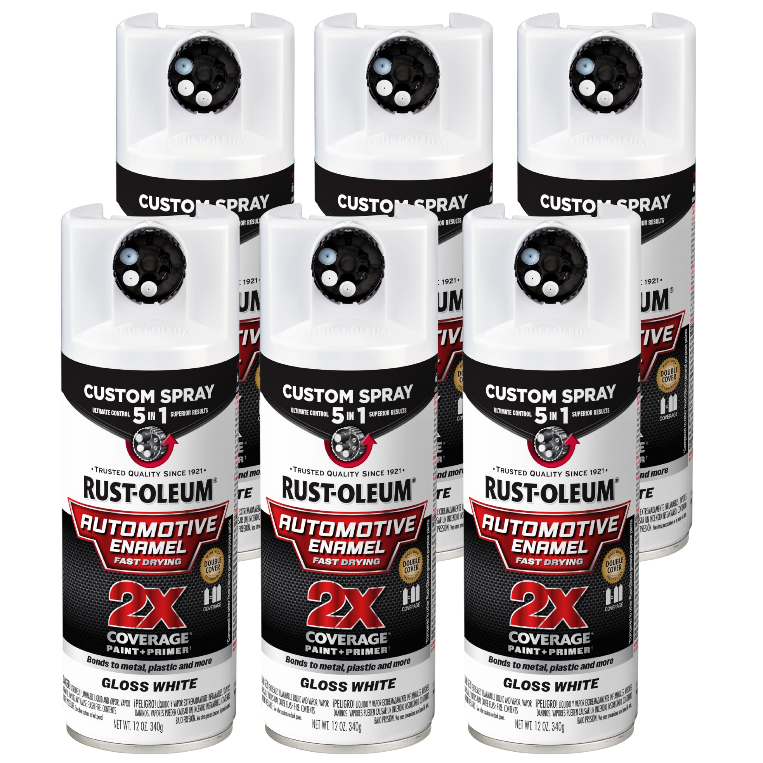Amazon.com: Rust-Oleum 2X Automotive Enamel Custom Spray 5-in-1