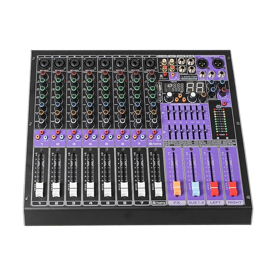 Amazon.com: Sound Town 8-Channel Professional Audio Mixer