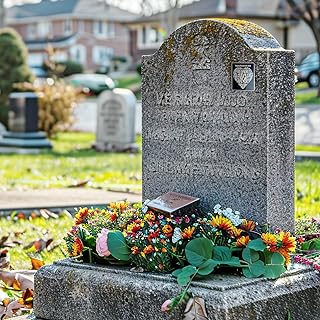 Legacy Honored QR Code Memorial Plaque for Cemetery Headstone