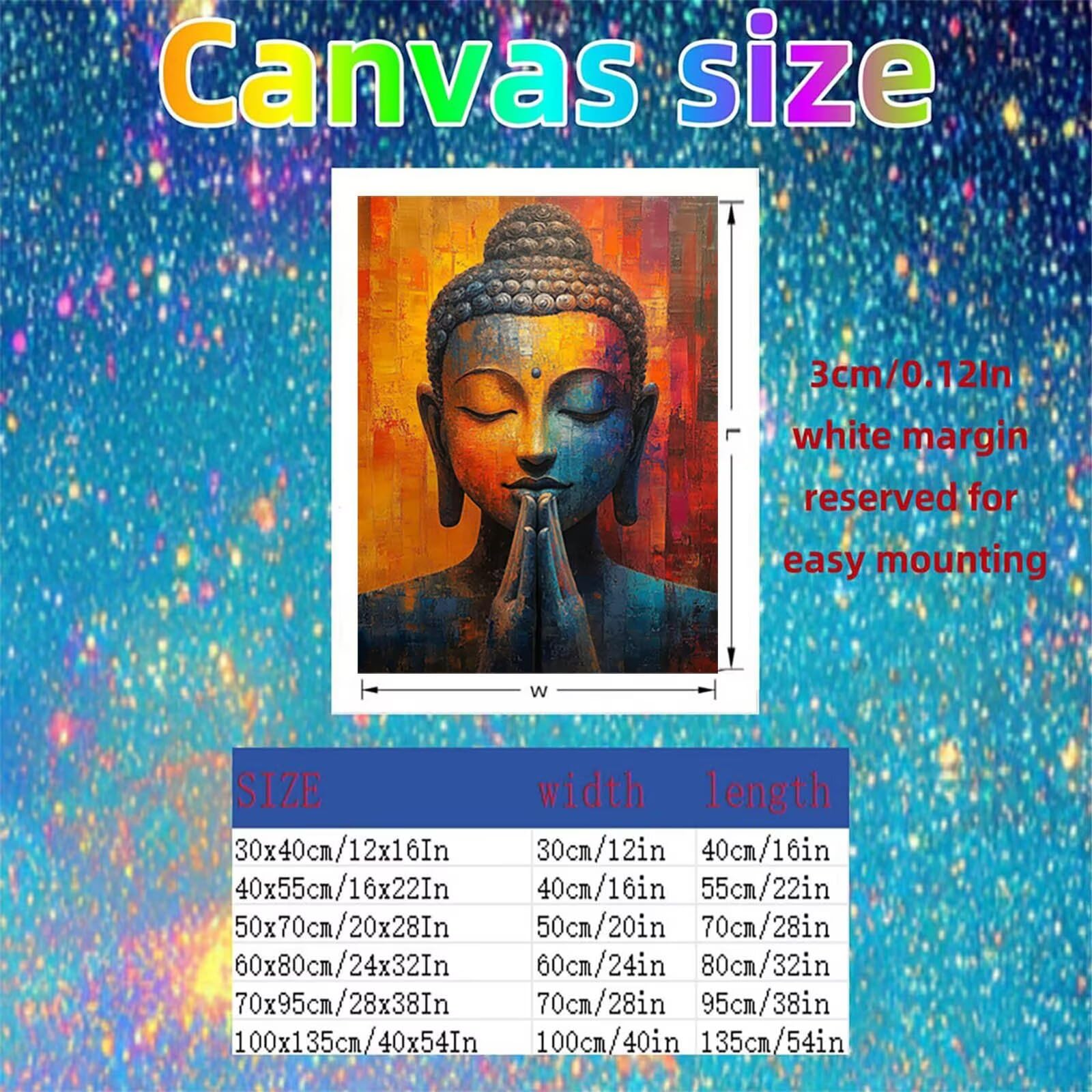 GYYH-5545 Zen Malowanie po numerach, dla dorosłych, abstrakcyjne płótno do malowania według numerów, dla dorosłych, 102 x 137 cm, artykuły plastyczne na ścianę z zestawem farb akrylowych i pędzlem do