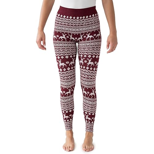 MUK LUKS Women's Jacquard-Fleece-Lined