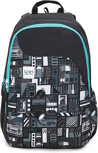 Wildcraft 29.5 Ltrs Black Casual Standard Backpack (11947 Black) (Medium Size), 29.5 Litre