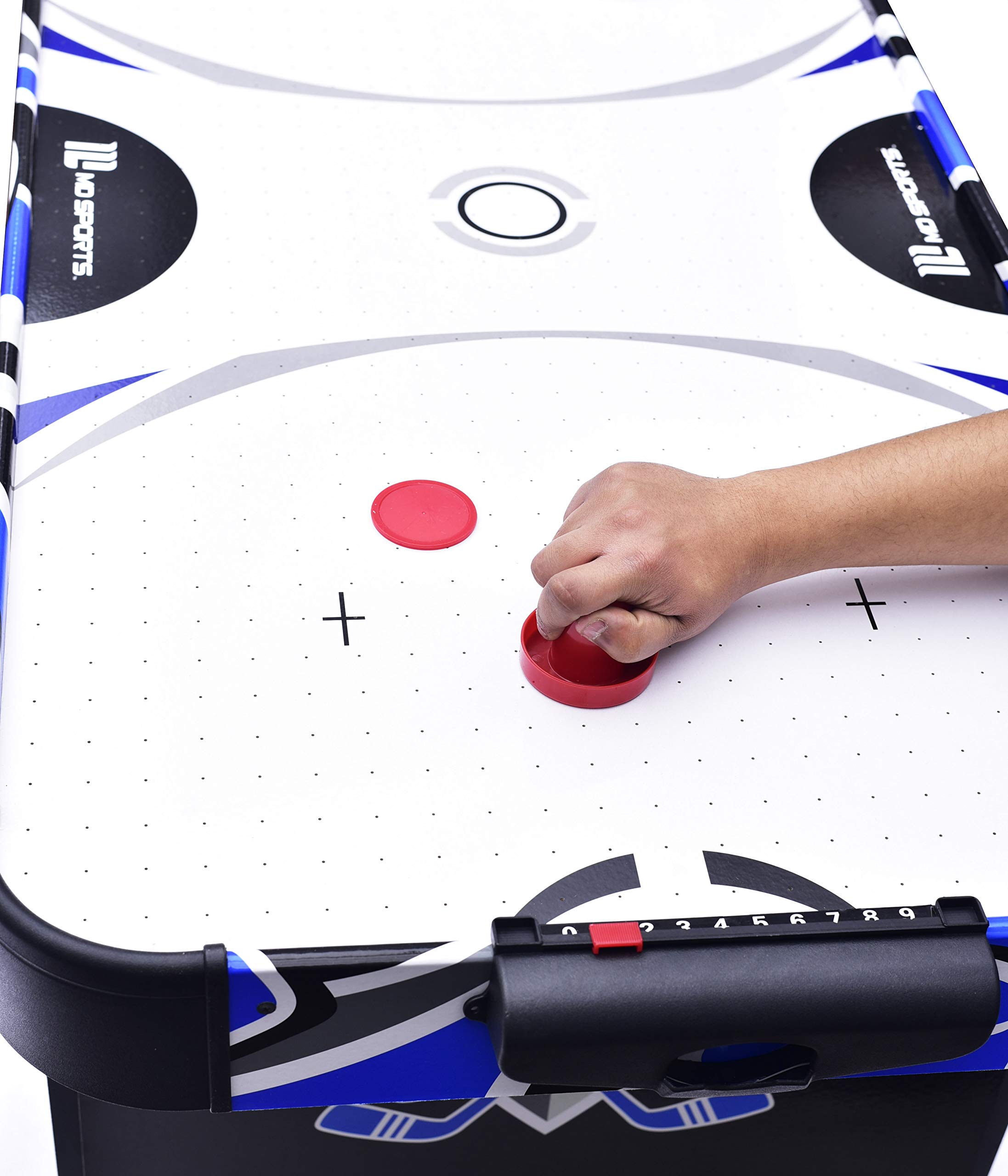 IRIS 48" Air Powered Air Hockey Table Indoor Sports Game Electronic Scoring Red Puck for Kids - Image 3 thumbnail