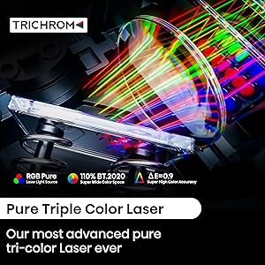 Hisense Laser Mini Projector C2, 65-300", Gimbal Design, 4K, Triple Color Laser, 110% BT.2020, 2000 ANSI Lumens, 1700:1 Native Contrast, Dolby Vision, HSR240, Sound by JBL