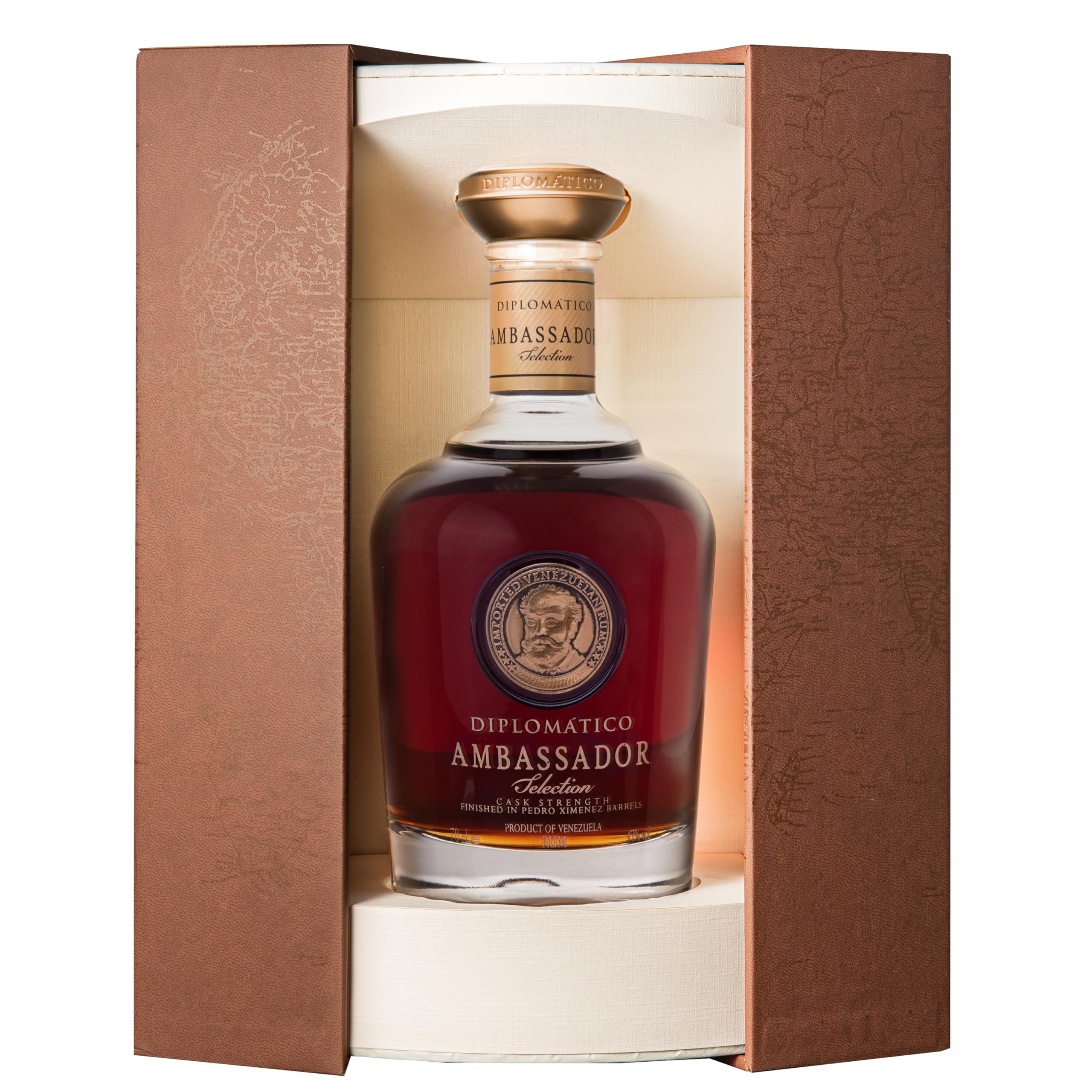 Diplomático AMBASSADOR Selection Cask Strength 47% Vol. 0,7l in Giftbox with Lederoptik