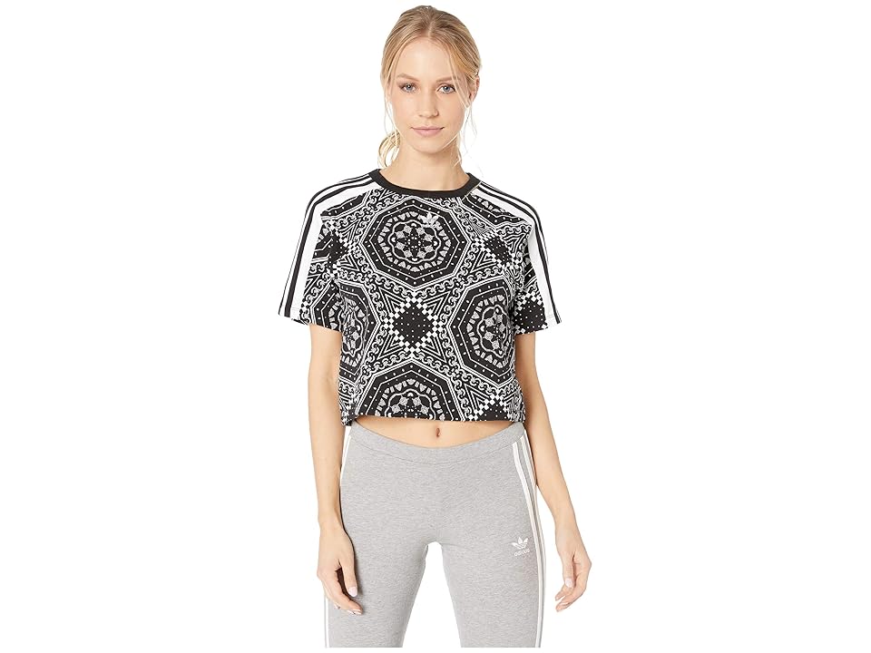 

adidas Originals Crop Tee (Black/White) Women's T Shirt