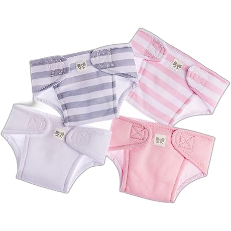 JC Toys Reusable Baby Doll Eco Diapers - Perfectly Cute Accessories