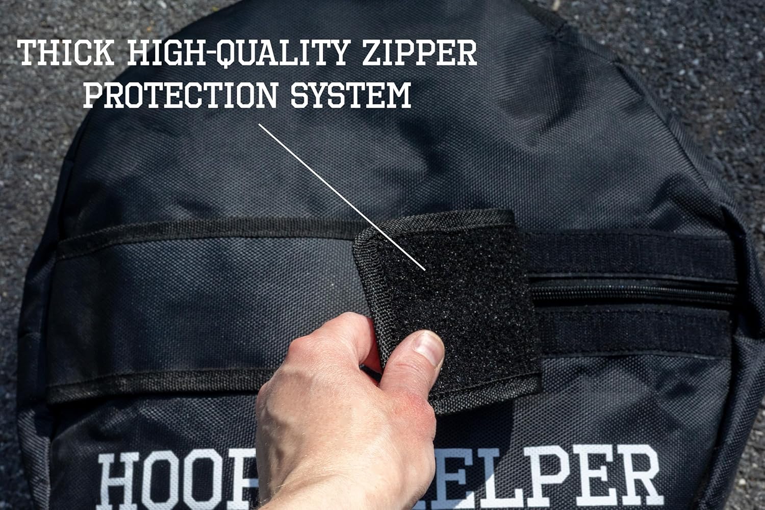Hoop Helper 2 by Johnny World - Premium Sandbag Weight for Portable Basketball Hoops - Attractive, Secure Stability to Prevent Tipping and Enhance Safety - Ideal Alternative to Bricks & Rocks