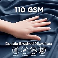 Vista 182 de Empyrean Charcoal Grey Extra Deep Pocket Fitted Sheet Full Size, Hotel Luxury Deep Pocket Full Size Fitted Sheet Only Easily Fits 18 to 24 Inch