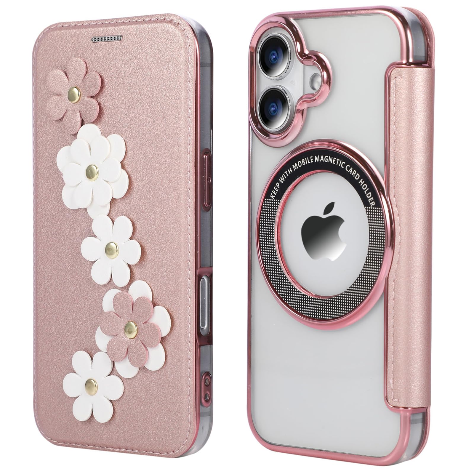 Amazon.co.jp: YUYIB スマホケース 対応 iPhone 17 手帳型 MagSafe対応