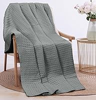 Vista 146 de Utopia Bedding Sage Green 100% Cotton Waffle Blanket 300 GSM [Full - 90x84 Inch] Soft Lightweight Breathable Bed Blanket for All Season