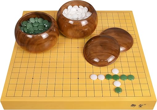 Top Natural Crystal Jade Go Board Game Set, Go Game - Weiqi, Wei Qi, Chinese Decor & Gifts, Chinese New Year Decor Red