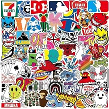 Cool Brand Stickers for Adults,for Teenagers 101 Pack Decals for Laptop Computer Skateboard Water BottlesWaterproof Vinyl Stickers Pack for Laptop, Skateboard, Luggage