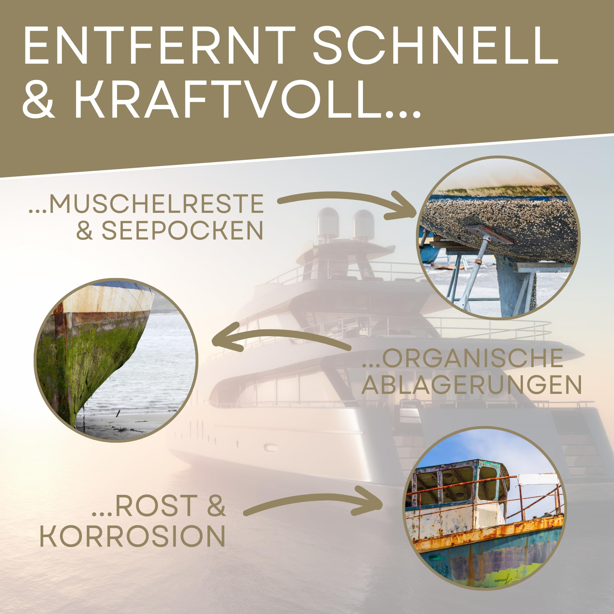 ABACUS® Bootsreiniger, Schiffsrumpfreiniger, Schiffsreiniger, Bootsrumpfreiniger, Yachtreiniger, Unterwasserschiffreiniger - Clean Drop - Reiniger für Schiffsrumpf & Antifouling 10L Kanister (1428.10)