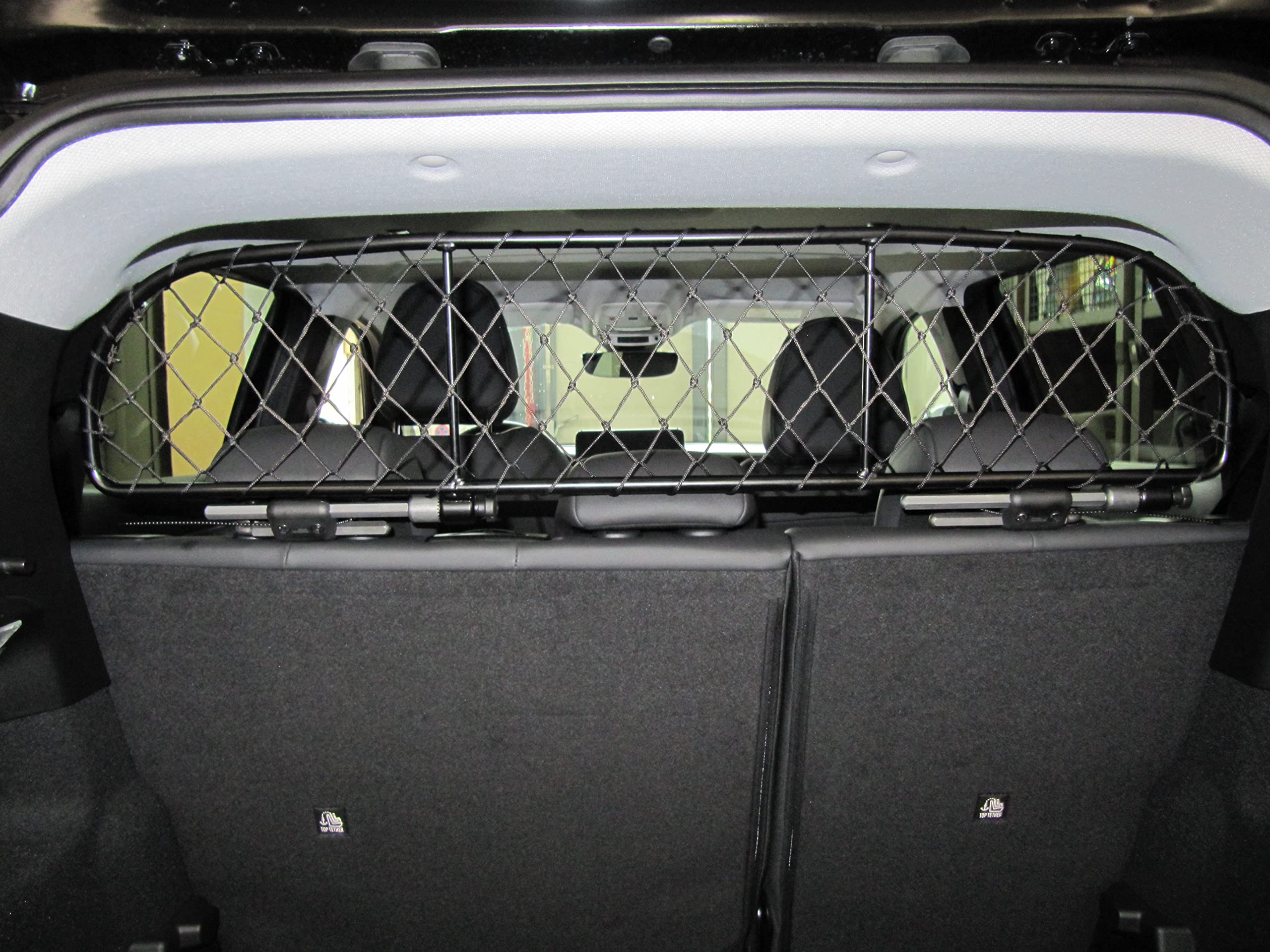 ERGOTECH Divisorio Griglia Rete Divisoria per Jeep Avenger, RDA65-XS, per Trasporto Cani e Bagagli
