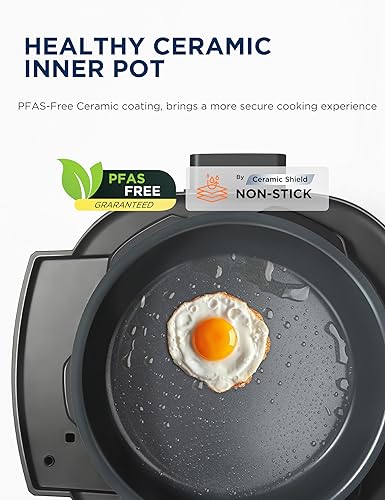 Miniatura 5 de Midea WideMax - Olla eléctrica a presión 12 en 1, 6.5 cuartos de galón, 12 preajustes, olla de cocción lenta programable multifuncional, olla