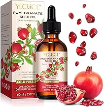 Pomegranate Seed Oil, 100% cold pressed, cares for skin and hair, strengthens elasticity and promotes healthy hair growth