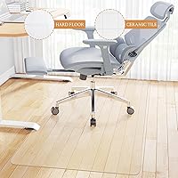 Vista 6 de KMAT Alfombrilla para Silla de Oficina, Alfombrillas de Suelo de Madera Dura y Azulejo de Fácil Deslizamiento, Alfombrilla Transparente para Silla