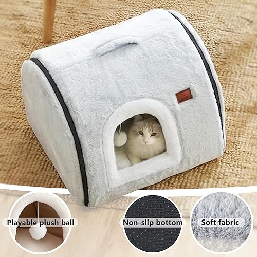cat Bed cave-cat beds for Indoor Cats,Soft and — lifestyle photo
