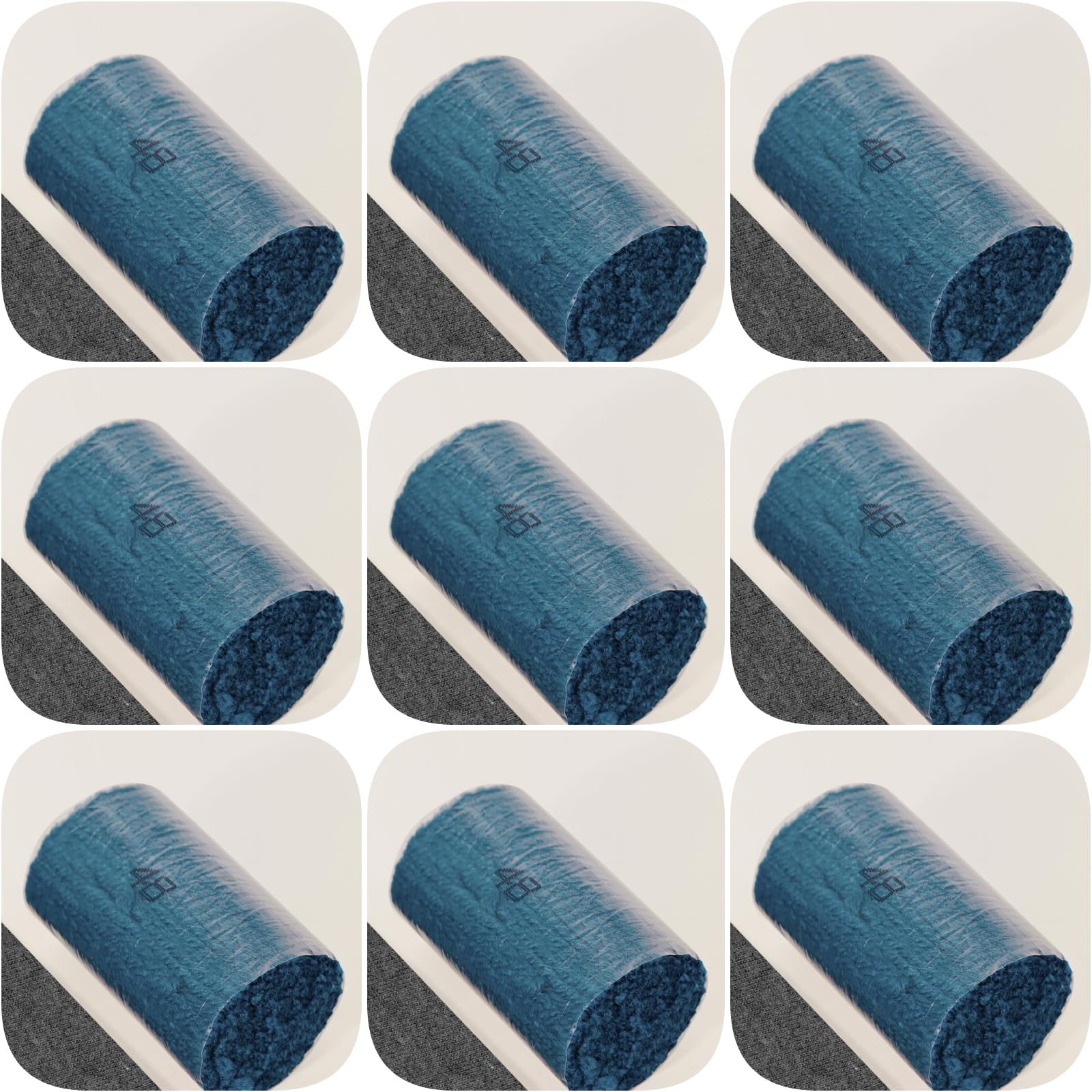 Yglnden 10 Bundles Latch Hook Kit Colorful Yarn Bundles Cut Rug DIY Latch Hook Yarn for Handmake Craft Sewing Knitting for Adults (10 Bundles# Dark Blue C)
