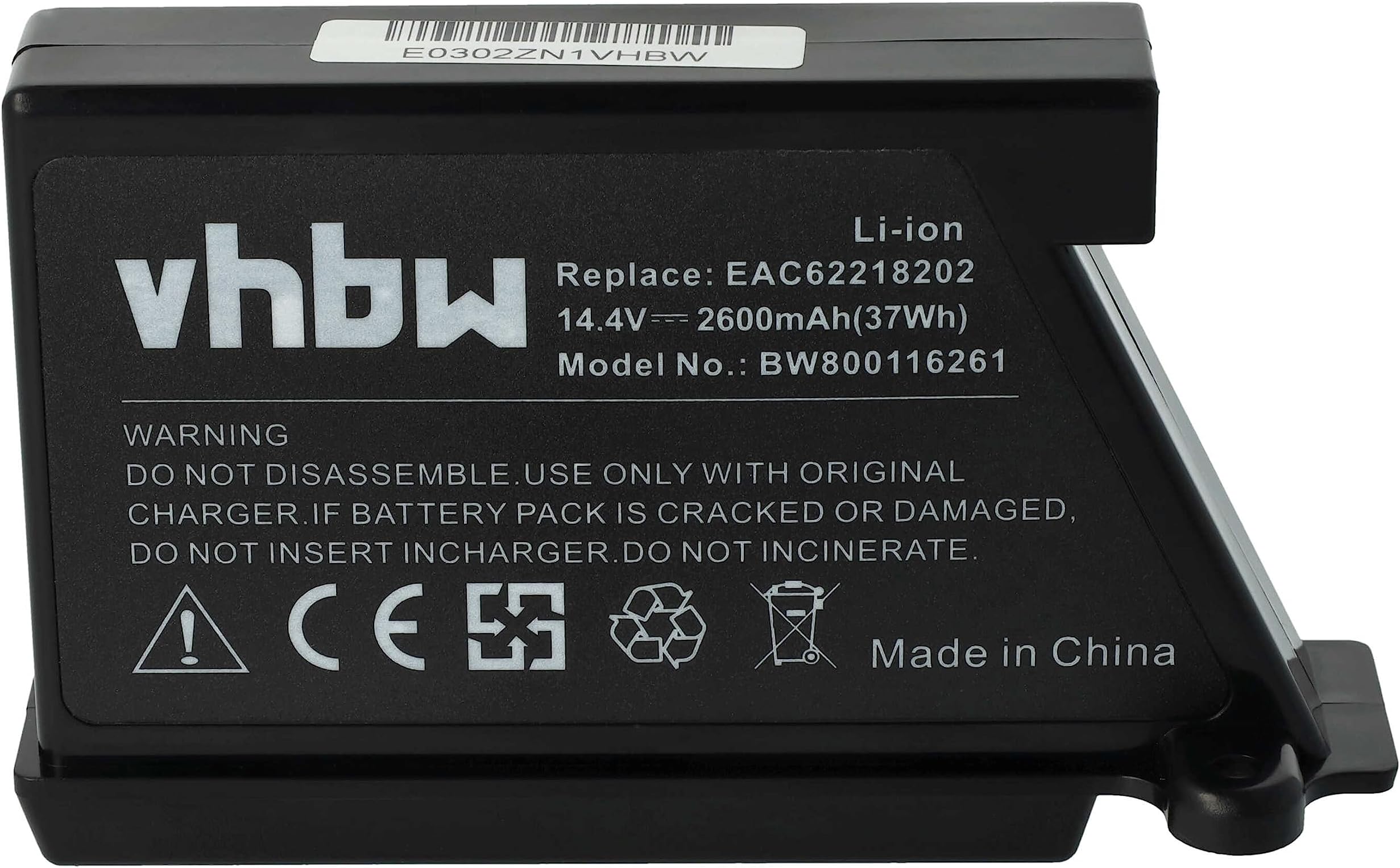 Vhbw Batteria Li-Ion 2600mAh (14.4V) Per Robot Aspirapolvere LG HomBot | Ricambio Compatibile Con VR1012W, VR1013RG, VR1028WD E Altri - 3