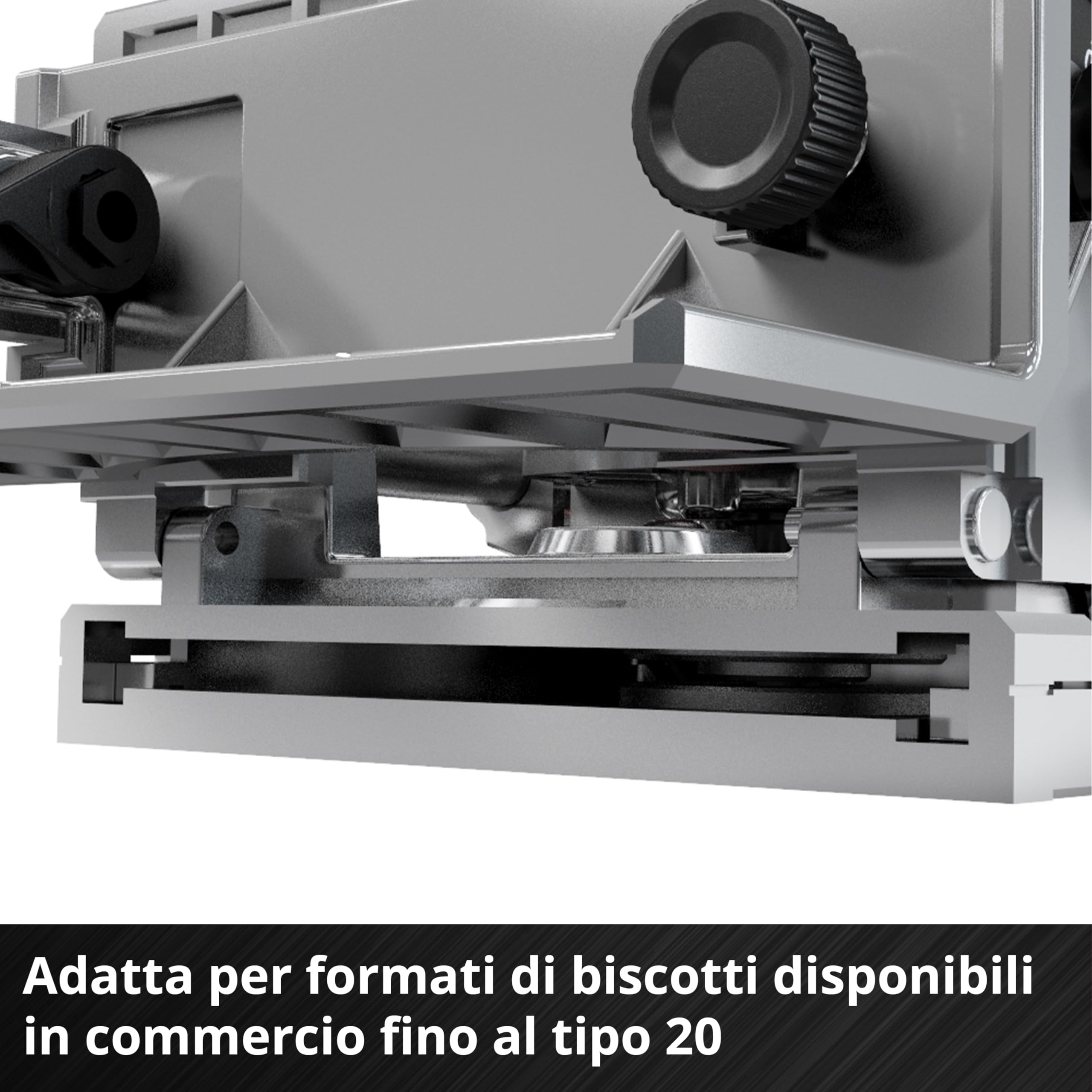 Einhell Fresatrice orizzontale a batteria TE-BJ 18 Li-Solo Power X-Change (18 V, ioni di litio, regolaz. continua inclinazione/altezza, regolaz. profondità su 6 livelli, senza batt. e caricabatt.)