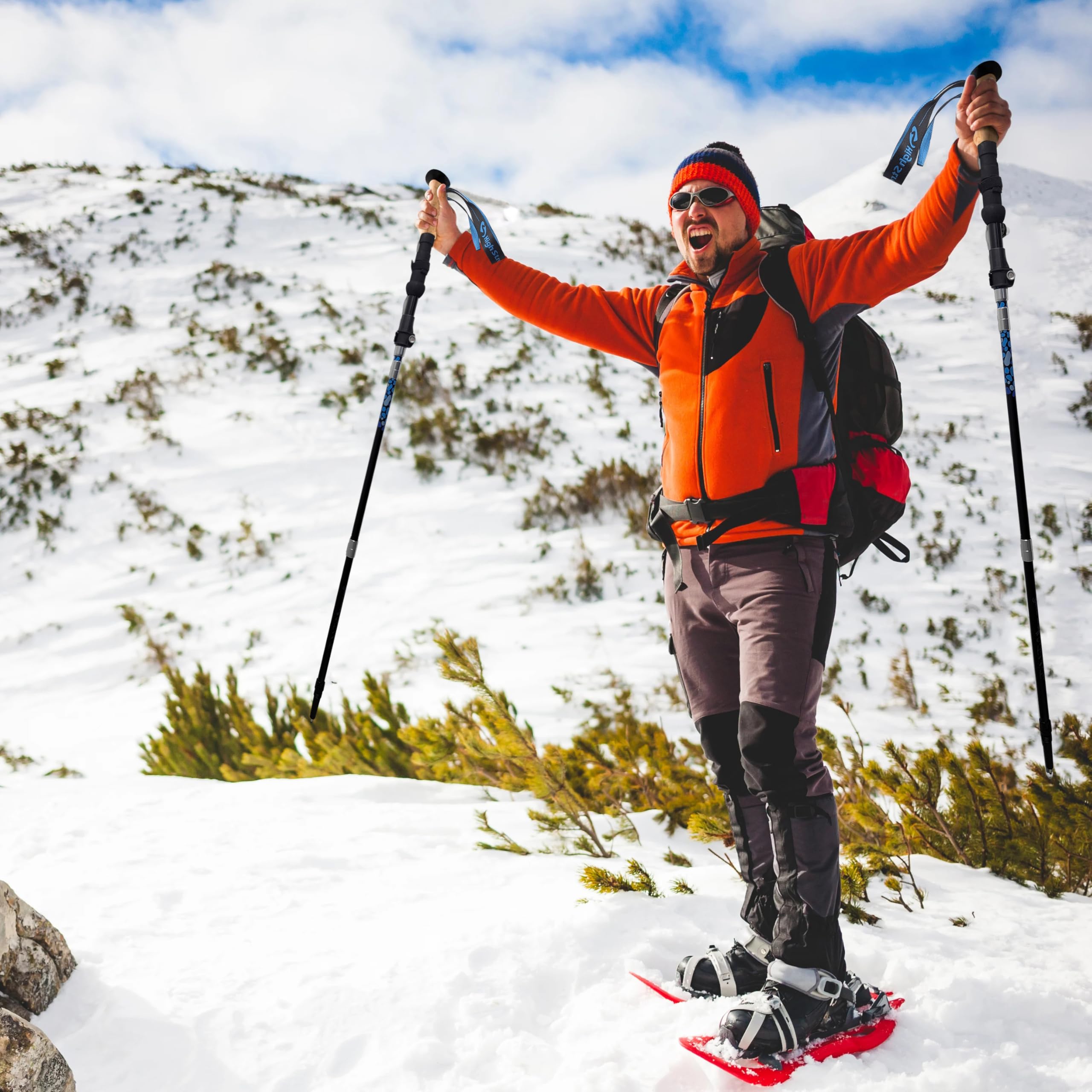 Bastoni da passeggio da donna, 36,8 cm, pieghevoli, per escursioni, esercizi e viaggi, set di 2 bastoncini da trekking pieghevoli in alluminio