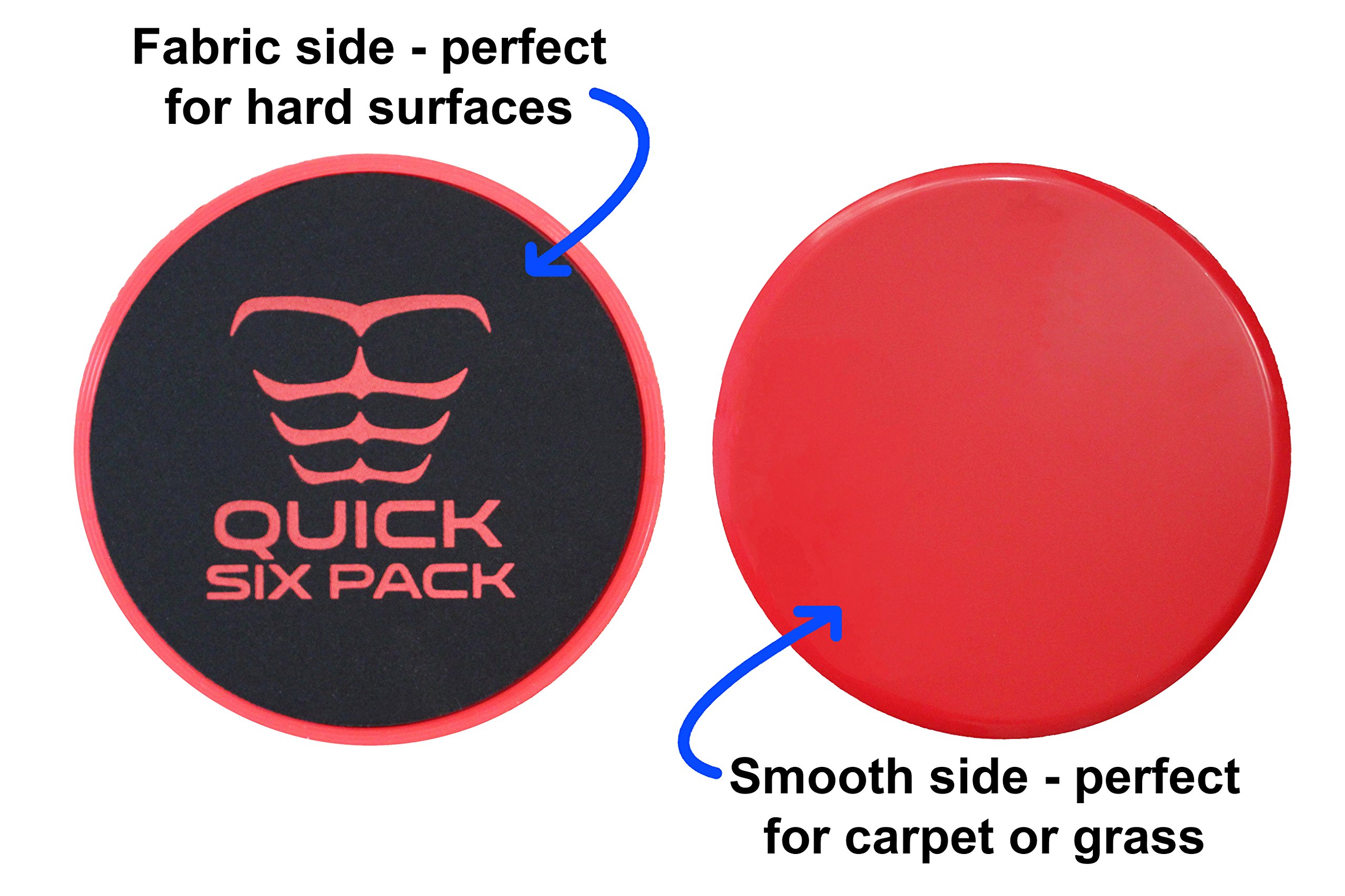 Double Sided Exercise Sliders For Full Core Workout And Ab Training | Glide On Any Surface | Portable And Compact For Travel Or Home Workouts