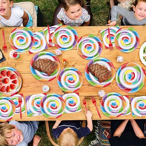 Vista 125 de ZOIIWA - Juego vajilla desechable 96 piezas de Little Boo para baby shower, suministros fiesta fantasmas para 24 invitados, platos, servilletas