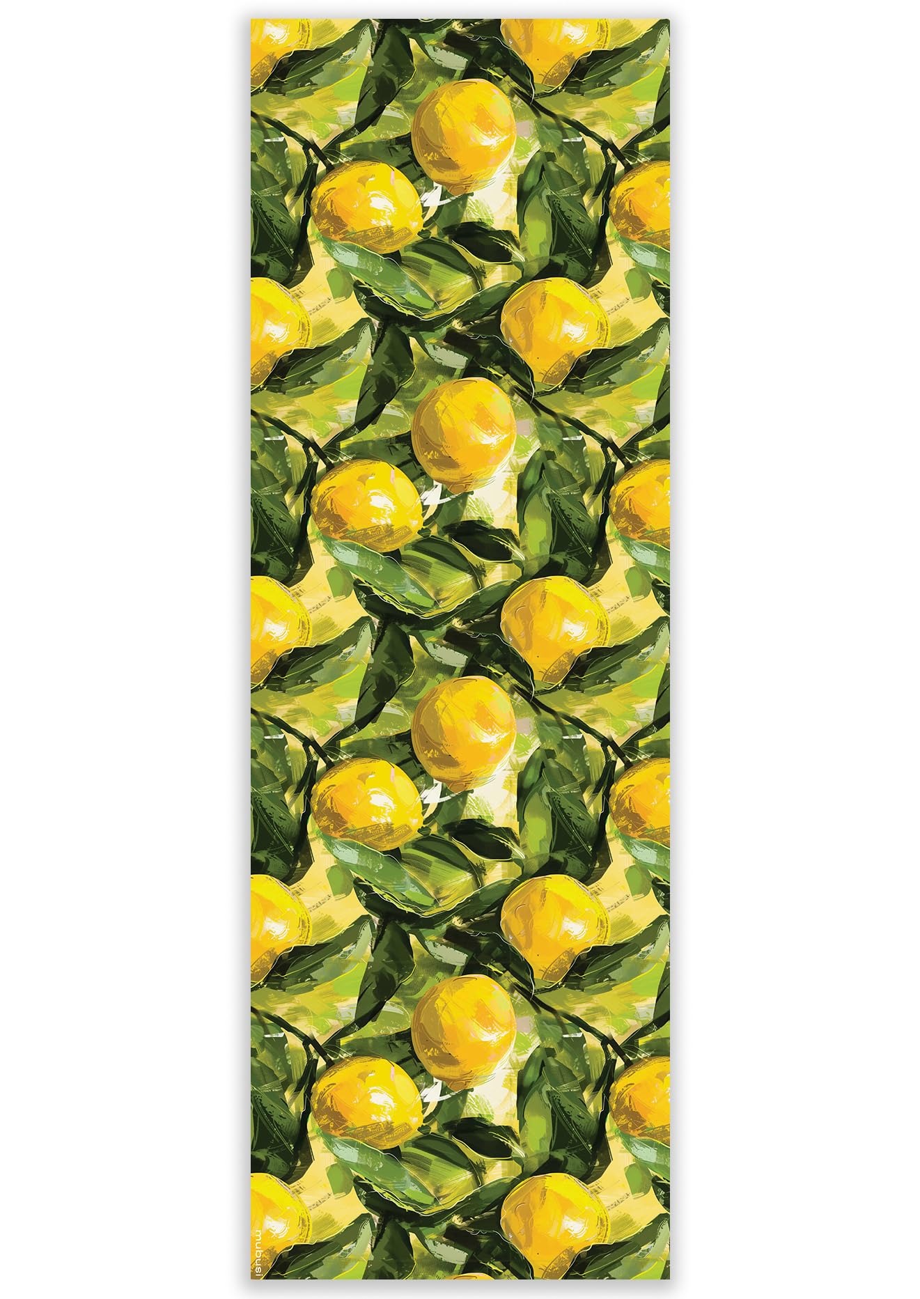 Tapis en Vinyle - Modèle Citron 60x180 cm - Différentes Tailles, 25 Tailles Disponibles - Grands Tapis en PVC - Tapis de Cuisine, Coureuret de Salon