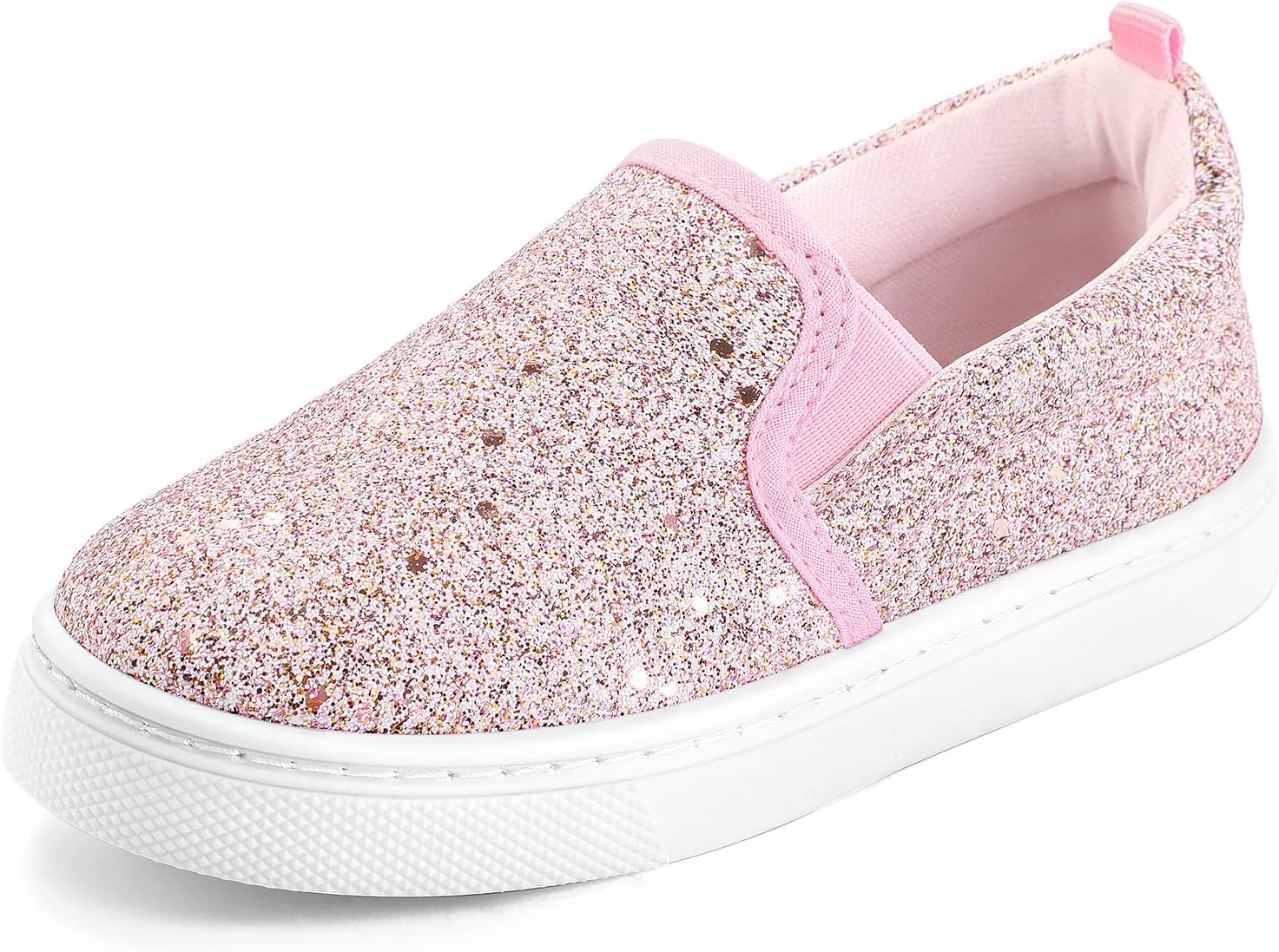K KomFormeToddler Sneakers for Girls Boys Slip On Canvas Walking Shoes