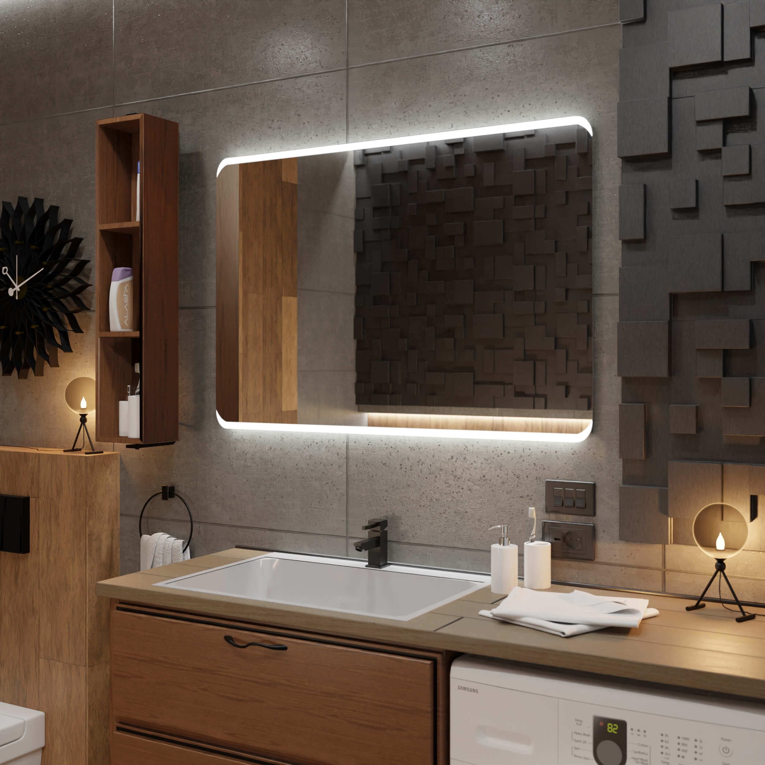 Specchio Parete 165x60cm Oro - A Piena Lunghezza Appoggio O Appendere - Foto 8