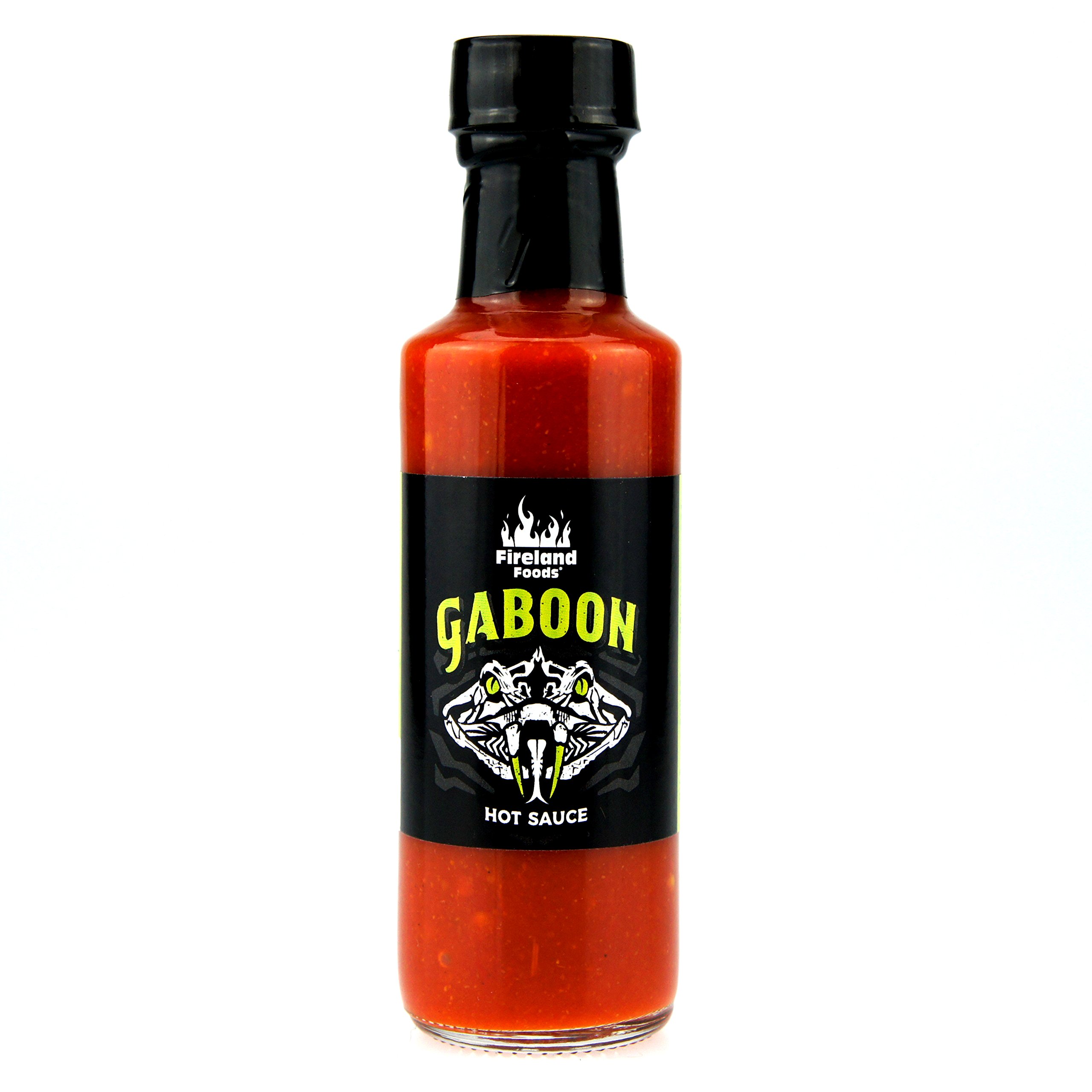 Fireland Foods - Sauce chaude Gaboon - Avec le piment le plus fort du monde - Carolina Reaper et Moruga - 100ml