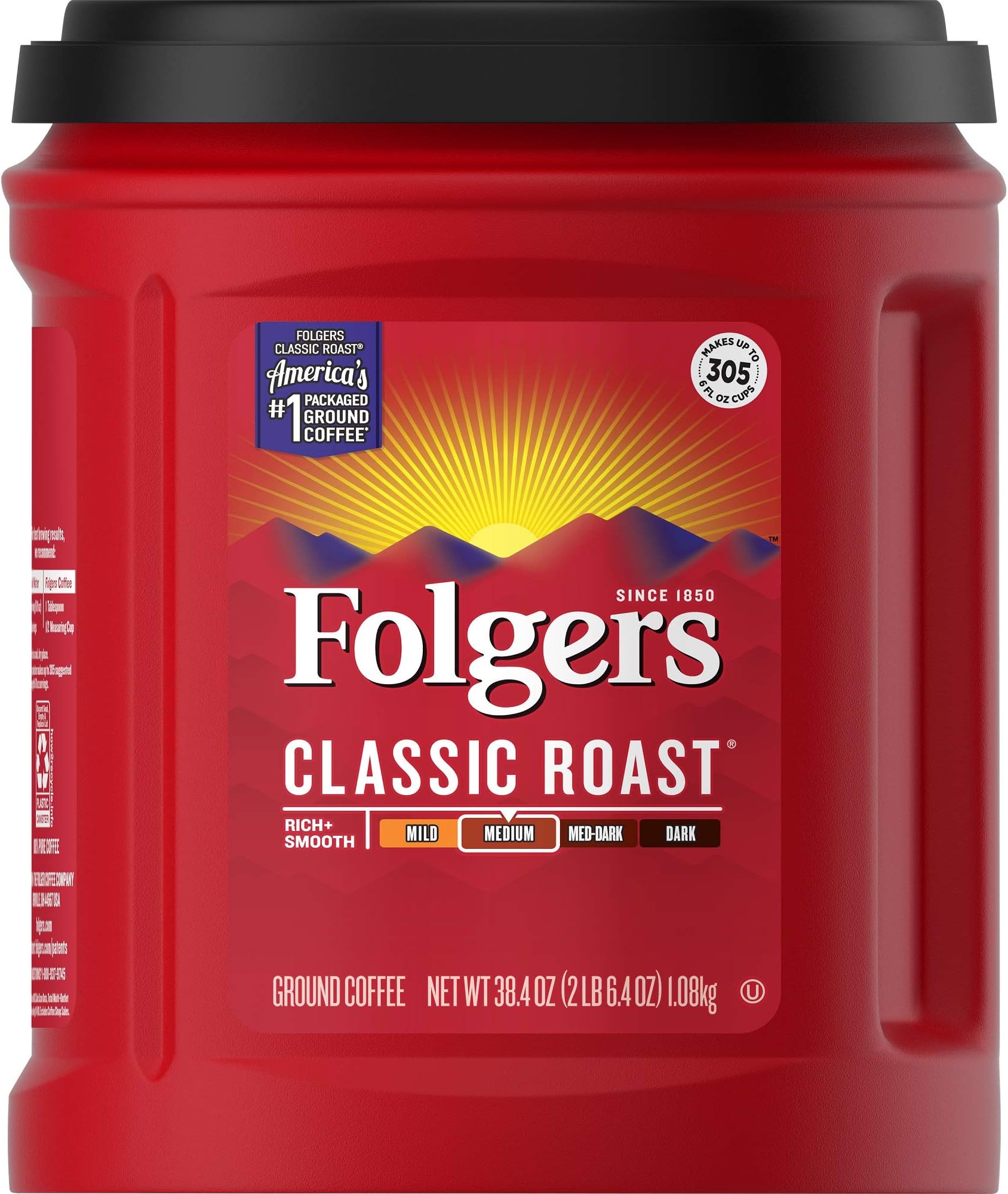 Classic Roast Medium Roast Ground Coffee, 38.4 Ounces