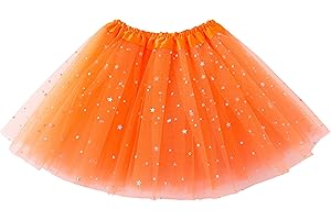 Girls Orange Sequinned Skirt - A Ballet Dance Essential