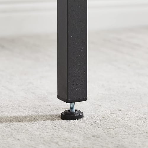 Miniatura 10 de Juego con 2 taburetes de bar PU asiento suave con respaldo y reposapiés, sala de estar, comedor y espacios pequeños, fácil de montar, gris, mesa y