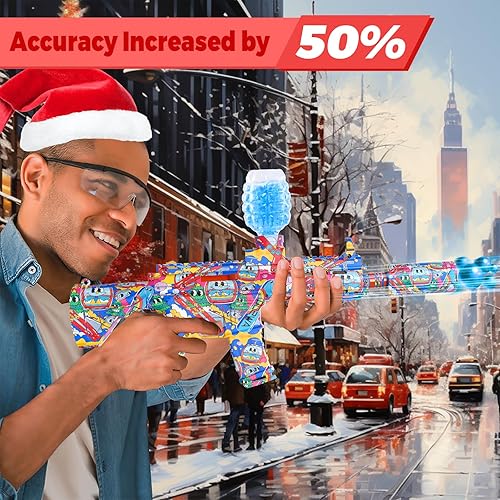 Miniatura 2 de Awsoo Pistola de bolas de gel, más de 80,000 pistolas de juguete con gafas, actividades al aire libre, juego de disparos, regalo para amigos y