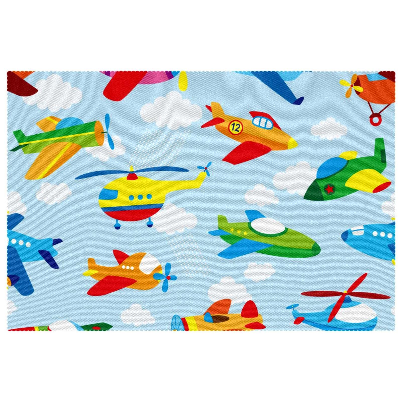 Set de table avion mignon antidérapant x6 pour enfants