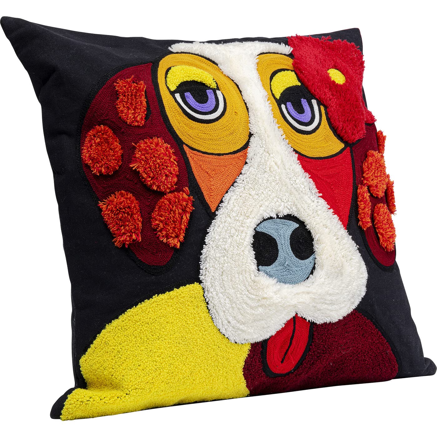 Kare Design Kissen Make Up Dog, 45x45cm (LxB)