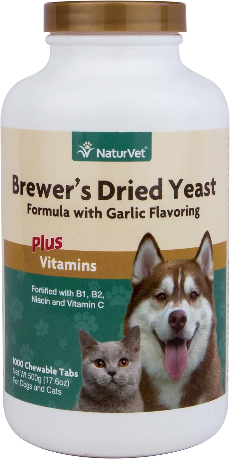 NutriVet Brewer's Yeast and Garlic Chewable Tablets for