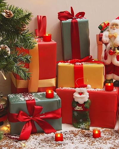 Miniatura 87 de Homemory - 12 velas de té LED, sin llama, a pilas, duran más de 200 horas, falsas, eléctricas, ideales como vela votiva, para aniversarios, centros