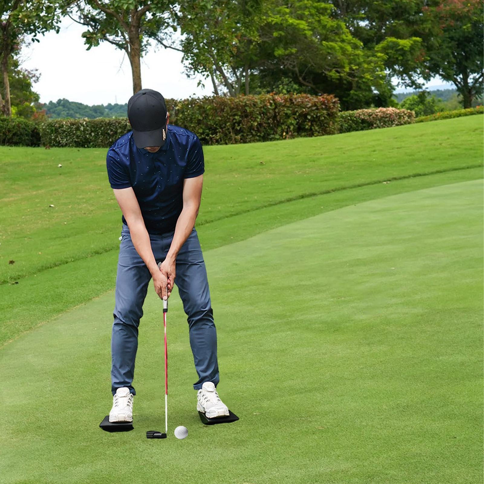 Golfschwung-Trainer, Drucktrainer, Platte, Schwungkraftübung, für Outdoor-Kurse, Turnier, Sport, Schule, Spielplatz
