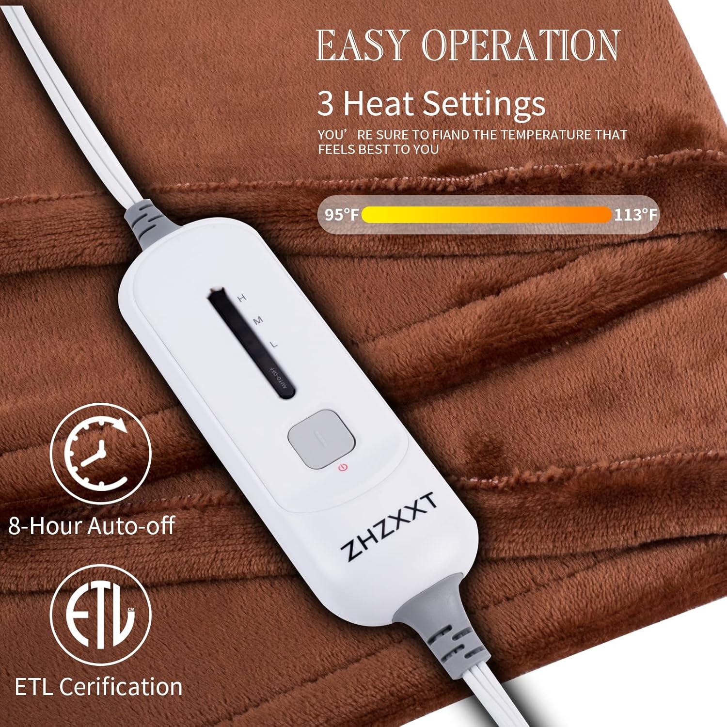 review ZHZXXT Heated Blanket Electric Throw 72