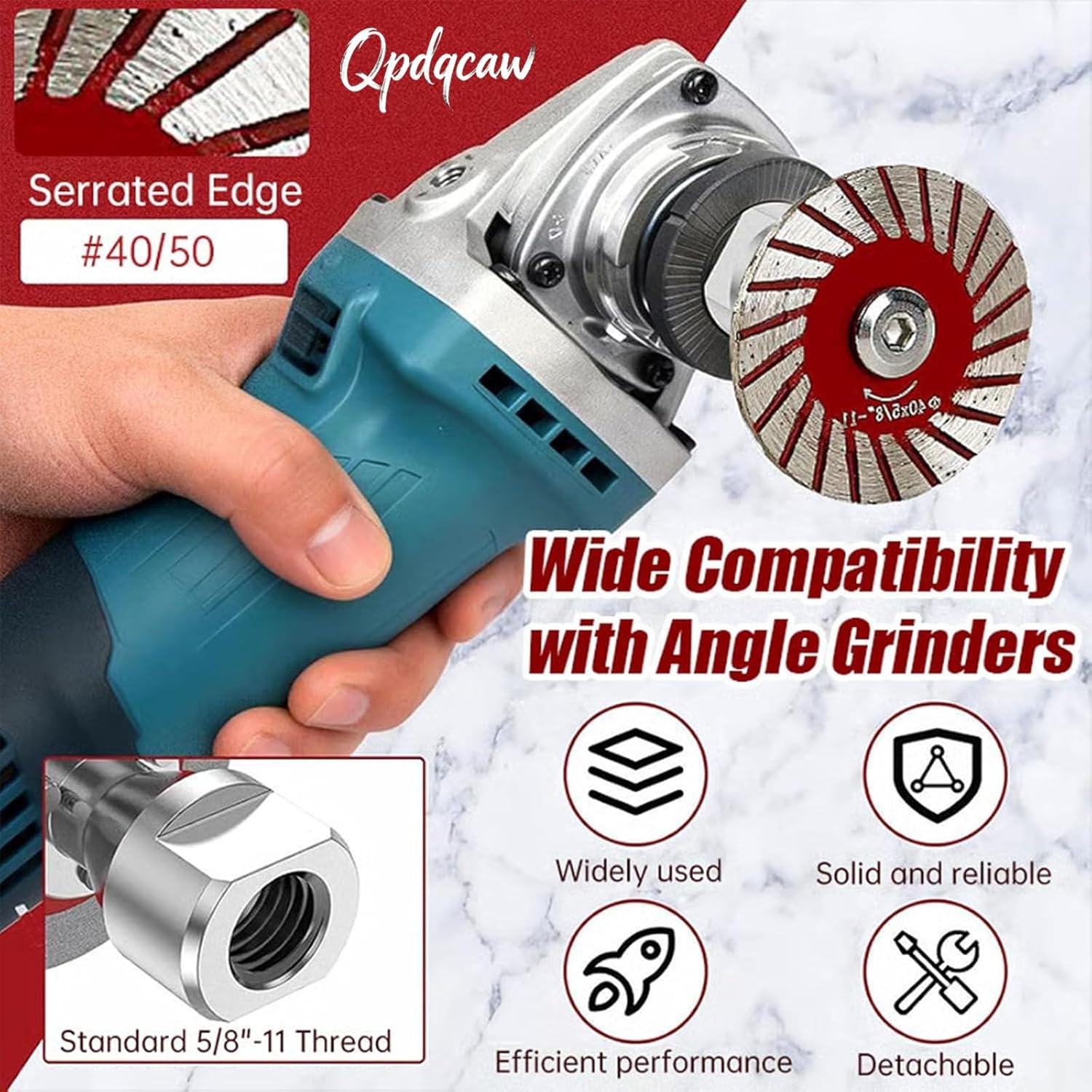 1.57" Diamond Saw Blades Set, Precision Stone Cutting Made Easy, 40mm Multi-Functional Professional Mini Diamond Cutting Blade Set, for Granite, Marble, Sandstone, for Grinder (10pcs)
