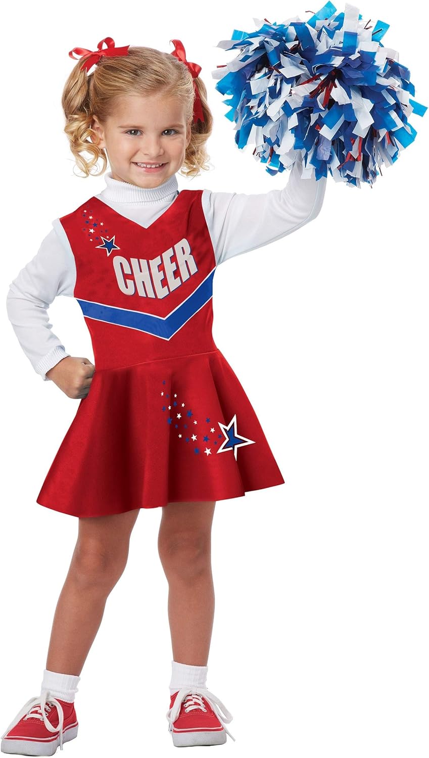 California Costumes Girls Classic Cheerleader Toddler Costume Red